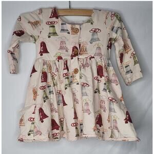 SweetHoney- Girl's Bell Flowing Dress with pockets- size 18m